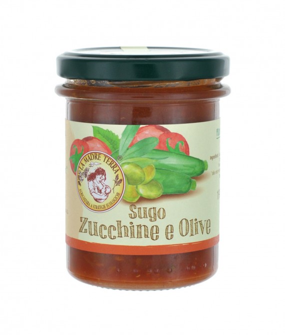Sugo zucchine e olive biologico - 190 gr